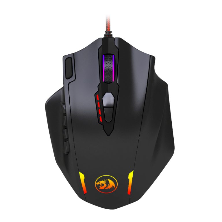 REDRAGON IMPACT 12400DPI MMO Gaming Mouse - Black Black