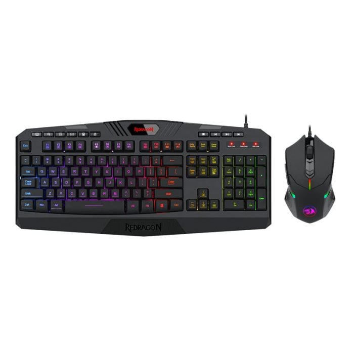 REDRAGON 2IN1 (K503A-RGB|M601) Gaming Combo 1 - Black Black