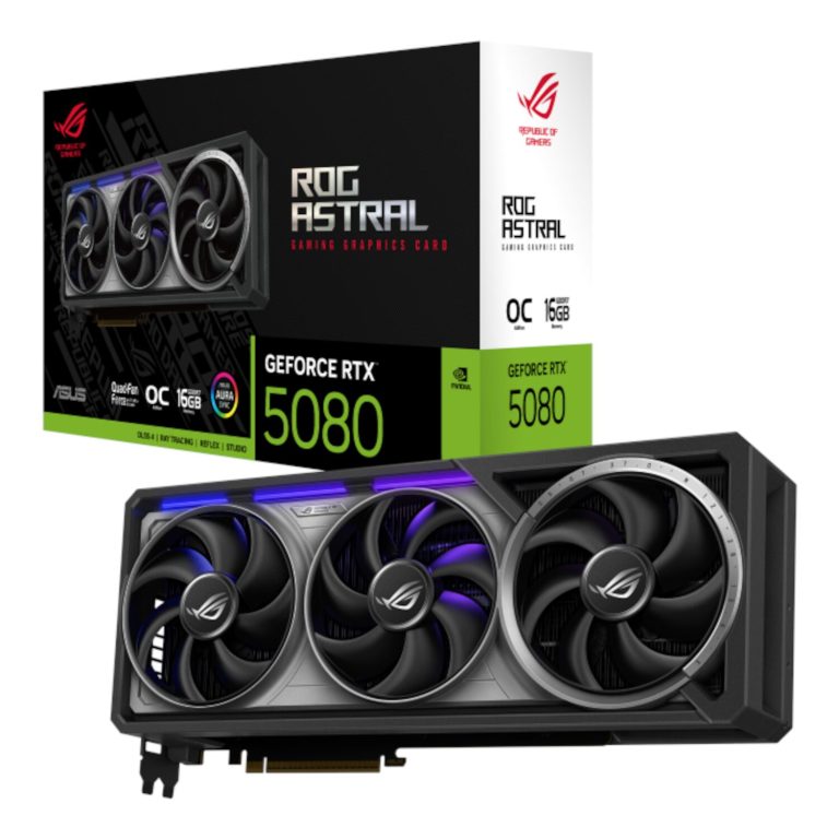 Asus ROG Astral GeForce RTX 5080 16GB GDDR7 OC Edition Black