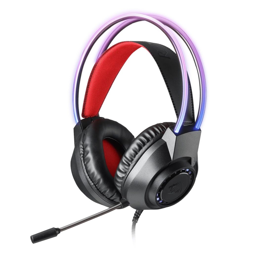 Redragon SCREAM Over-Ear RGB Gaming Headset - Black Black