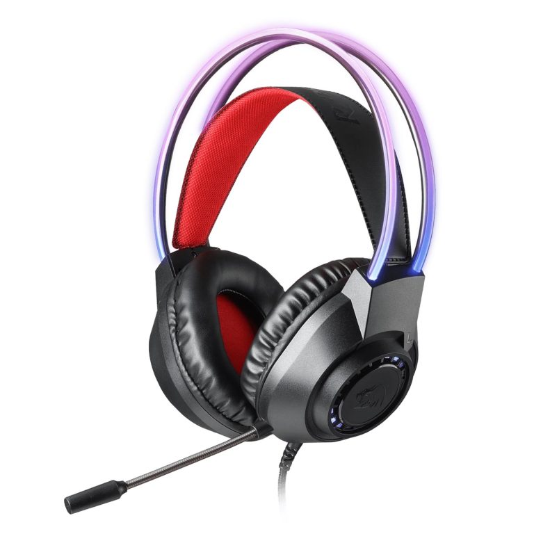 Redragon SCREAM Over-Ear RGB Gaming Headset - Black Black