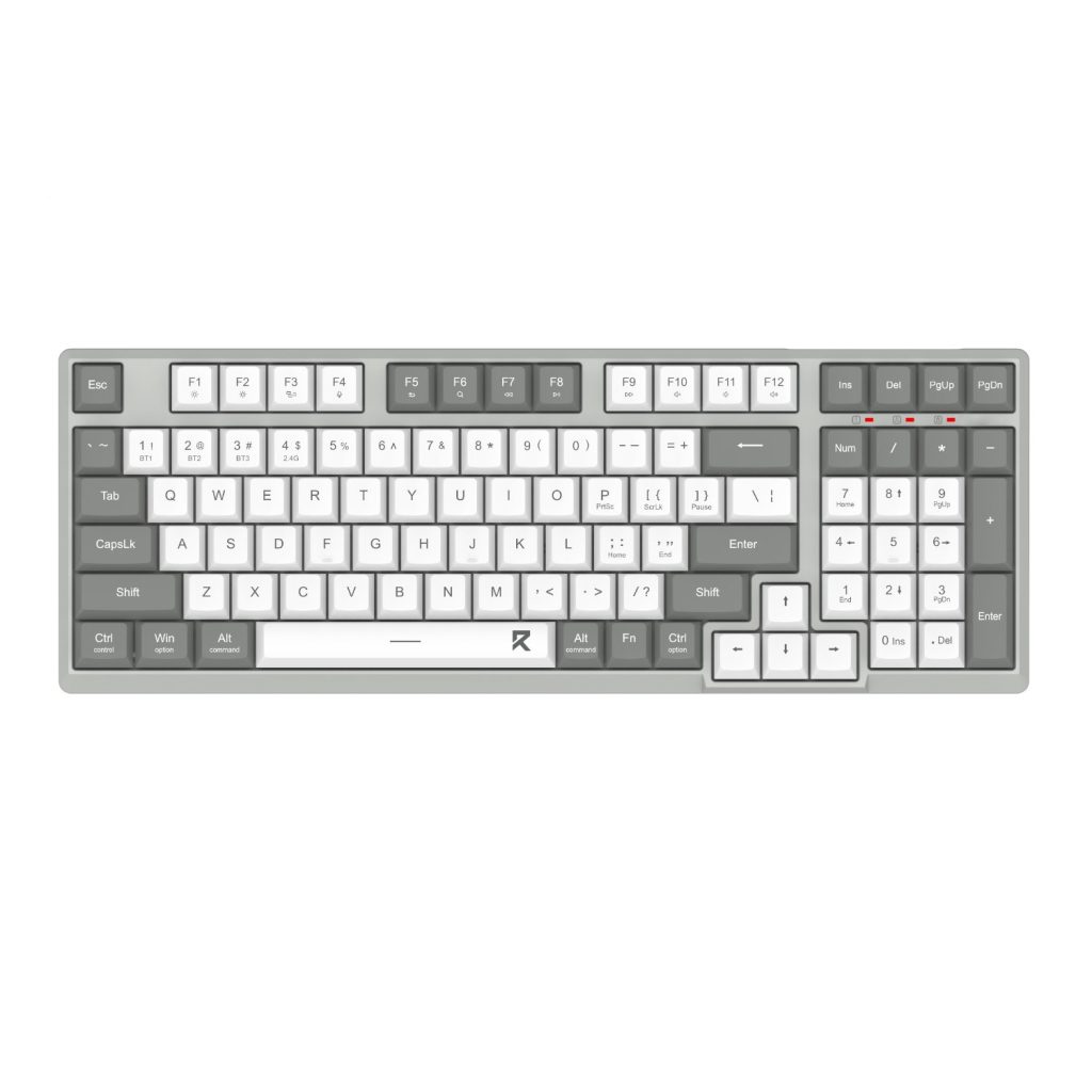 Redragon BK-7113 SCISSOR Full-sized Wired USB Gaming Keyboard White/Grey