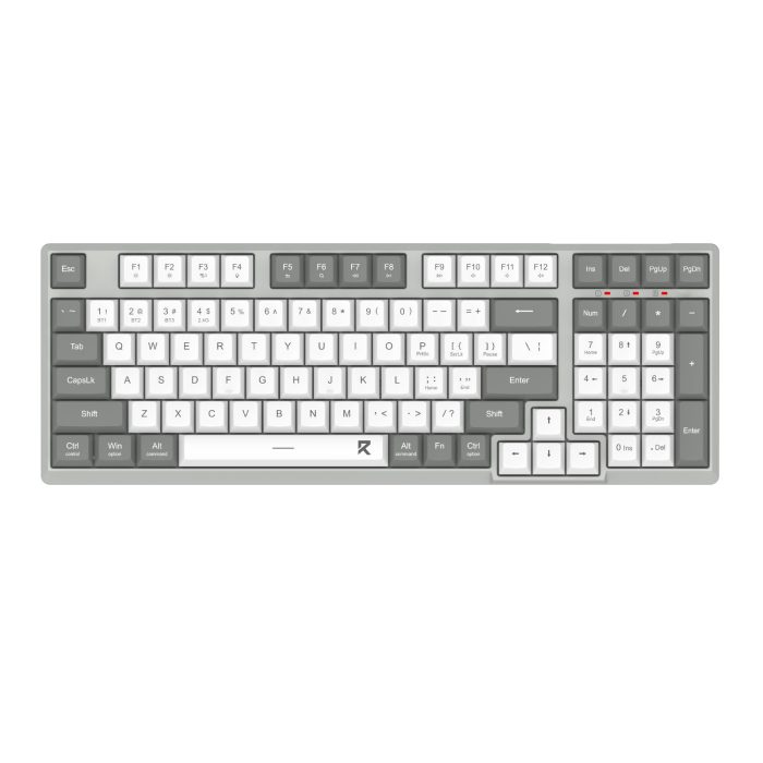 Redragon BK-7113 SCISSOR Full-sized Wired USB Gaming Keyboard White/Grey