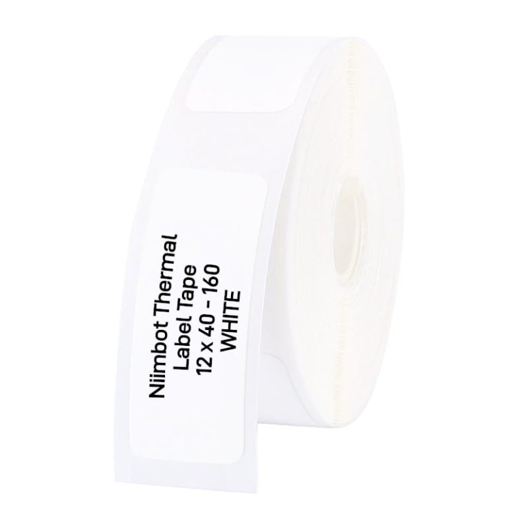 NIIMBOT D11/D110/D101/H1S Thermal Label 12x40mm - 160 Labels Per Roll - White Black