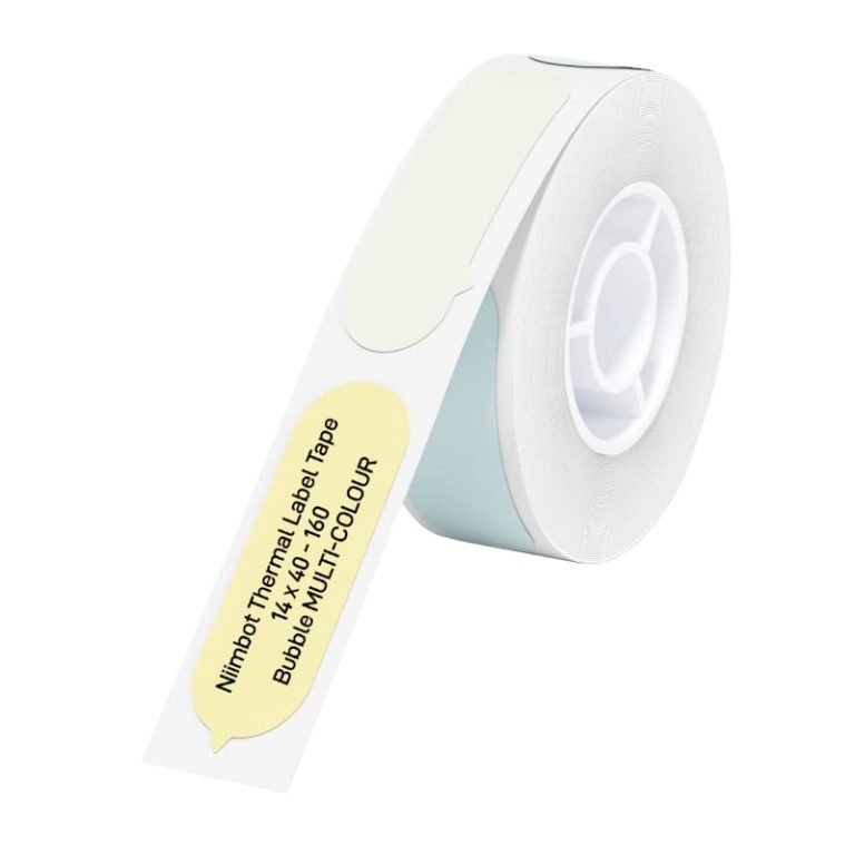 NIIMBOT D11/D110/D101/H1S Thermal Label 14x40mm - 160 Labels Per Roll - Bubble B Assorted