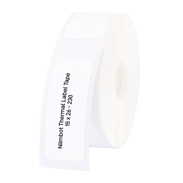 NIIMBOT D11/D110/D101/H1S Thermal Label 15x26mm - 230 Labels Per Roll - White White