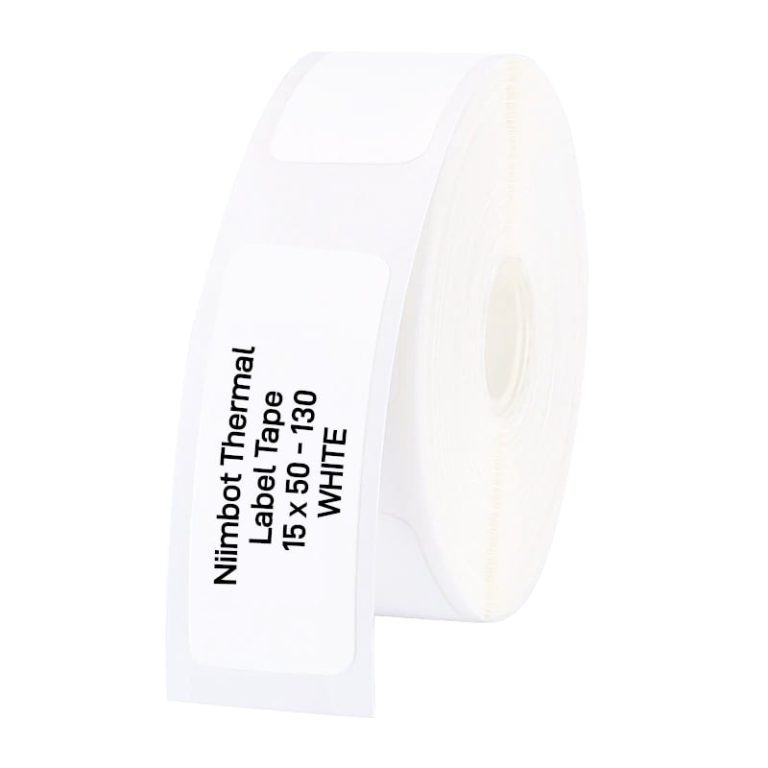 NIIMBOT D11/D110/D101/H1S Thermal Label 15x50mm - 130 Labels Per Roll - White White