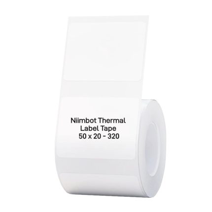 NIIMBOT B1/B21/B3S Thermal Label 50x20mm - 320 Labels Per Roll - White White