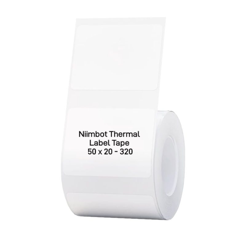 NIIMBOT B1/B21/B3S Thermal Label 50x20mm - 320 Labels Per Roll - White White