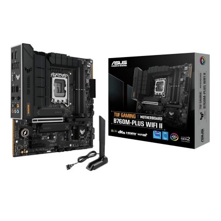 Asus TUF Gaming B760M-PLUS WIFI II - mATX Motherboard Black