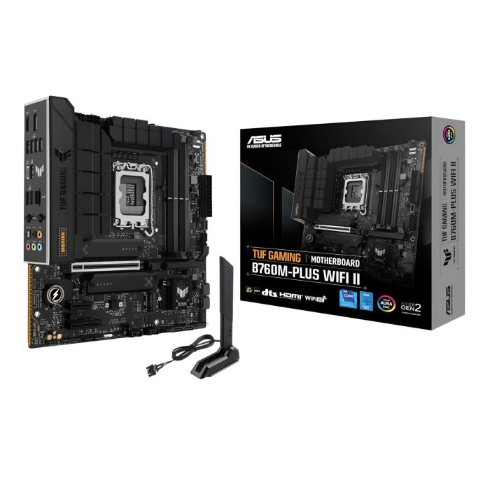 Asus TUF Gaming B760M-PLUS WIFI II - mATX Motherboard Black