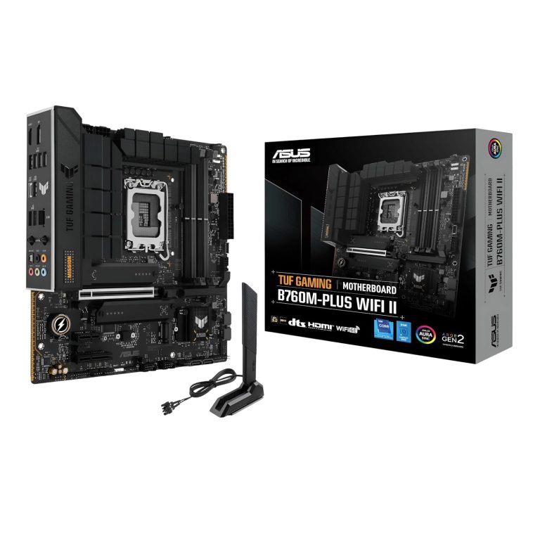 Asus TUF Gaming B760M-PLUS WIFI II - mATX Motherboard Black