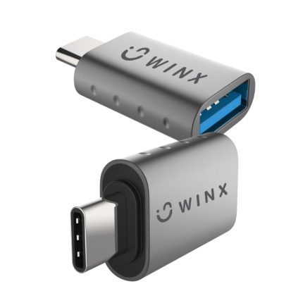 WINX LINK Simple Type-C to USB Adapter Dual Pack Black/Grey