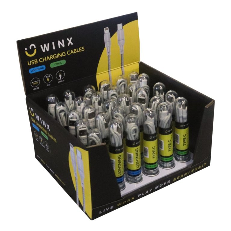 WINX USB to Type-C|Lightning Charging Cables White