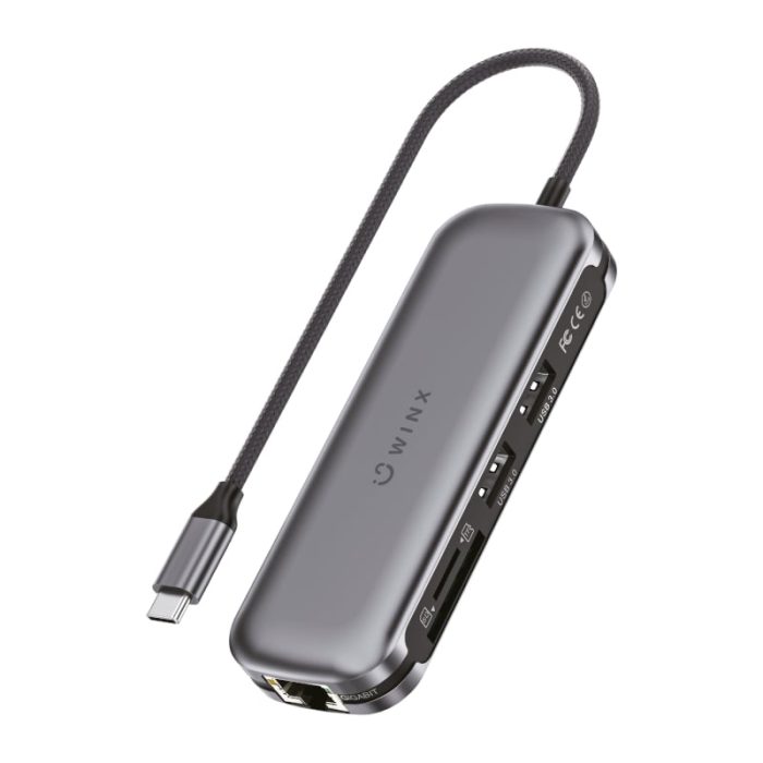 WINX CONNECT Max 7-in-1 Type-C Hub Grey