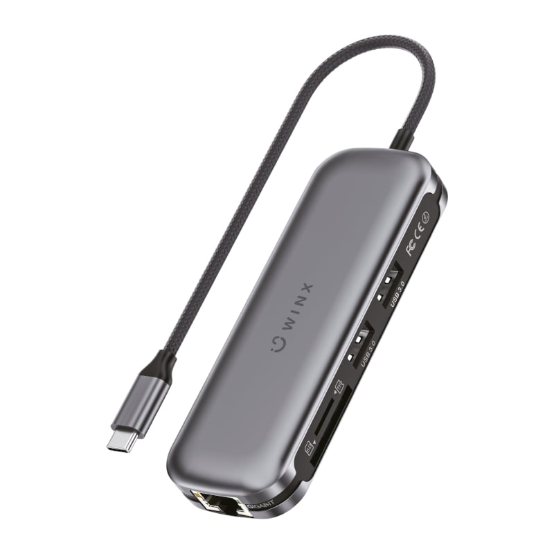 WINX CONNECT Max 7-in-1 Type-C Hub Grey