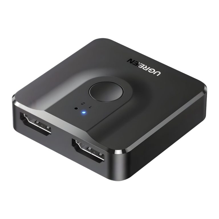 UGREEN CM217-50966 2-in-1 Bi-Directional 4K HDMI Switcher - Black Black