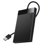 UGREEN USB 3.0 to 2.5” SATA Hard Drive Enclosure (Non-Detachable Cable) Black