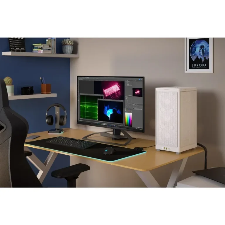 2000D AIRFLOW White Mini-ITX PC Case; 3x 2.5'' Drive Bays; Up to 360mm Radiator compatible - Corsair 2000D AIRFLOW, Small Form Factor (SFF), PC, White, Mini-ITX, 9 cm, 36.5 cm