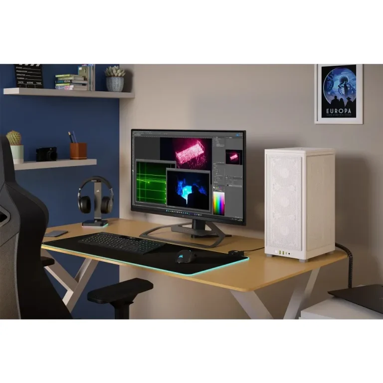 2000D AIRFLOW White Mini-ITX PC Case; 3x 2.5'' Drive Bays; Up to 360mm Radiator compatible - Corsair 2000D AIRFLOW, Small Form Factor (SFF), PC, White, Mini-ITX, 9 cm, 36.5 cm