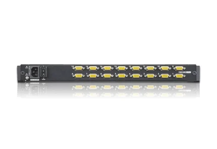 16P PS/2 USB VGA 19'' LCD KVM Switch W/(USA KB/SPKB)/W/(US/EU) CORD ATEN - ATEN CL1316, 1280 x 1024 pixels, Rack mounting, 22.9 W, 1U, Black