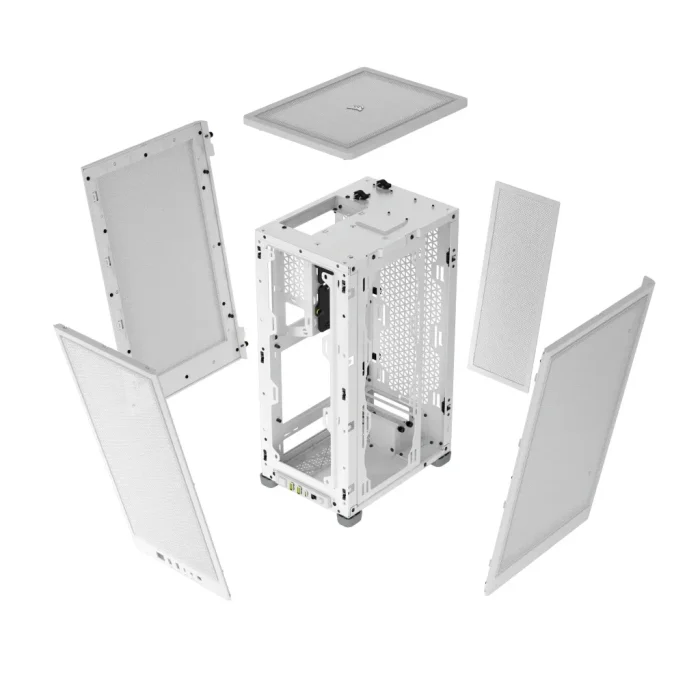 2000D AIRFLOW White Mini-ITX PC Case; 3x 2.5'' Drive Bays; Up to 360mm Radiator compatible - Corsair 2000D AIRFLOW, Small Form Factor (SFF), PC, White, Mini-ITX, 9 cm, 36.5 cm