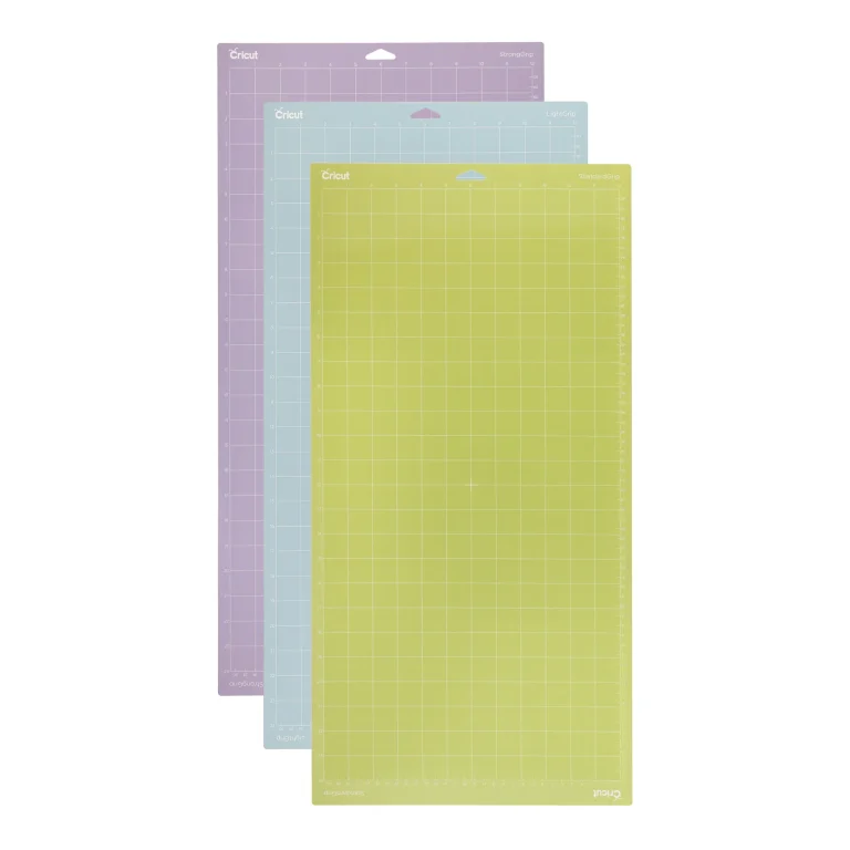2003847 - Cricut Explore/Maker LightGrip-StandardGrip-StrongGrip Machine Mat; 2003847; (30x60cm) 3-pack. - Cricut 3PK, Blue, Green, Violet, Thermoplastic polyurethane (TPU), 609.6 mm, 304.8 mm