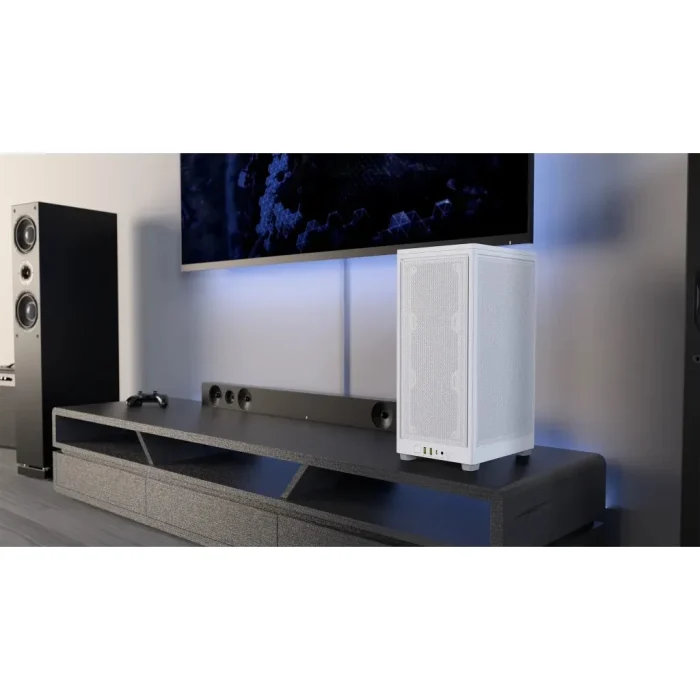 2000D AIRFLOW White Mini-ITX PC Case; 3x 2.5'' Drive Bays; Up to 360mm Radiator compatible - Corsair 2000D AIRFLOW, Small Form Factor (SFF), PC, White, Mini-ITX, 9 cm, 36.5 cm