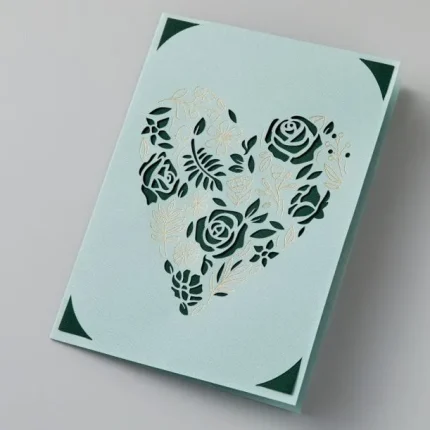 2009204 - Cricut Insert Cards Foil Cameron R20 (10;8 Cm X 14 Cm) 8-Pack - Cricut Cameron, Cream, Green, Khaki, Maroon, Metallic, Rose gold, White, Monochromatic, A2 (420 x 594 mm), 8 sheets, Glue