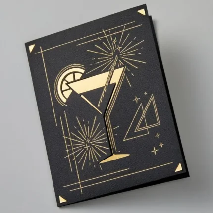 2009202 - Cricut Insert Cards Foil Celebration R20 (10;8 Cm X 14 Cm) 8-Pack - Cricut Celebration, Blue, Gold, Red, Silver, White, Monochromatic, A2 (420 x 594 mm), 8 sheets, Glue