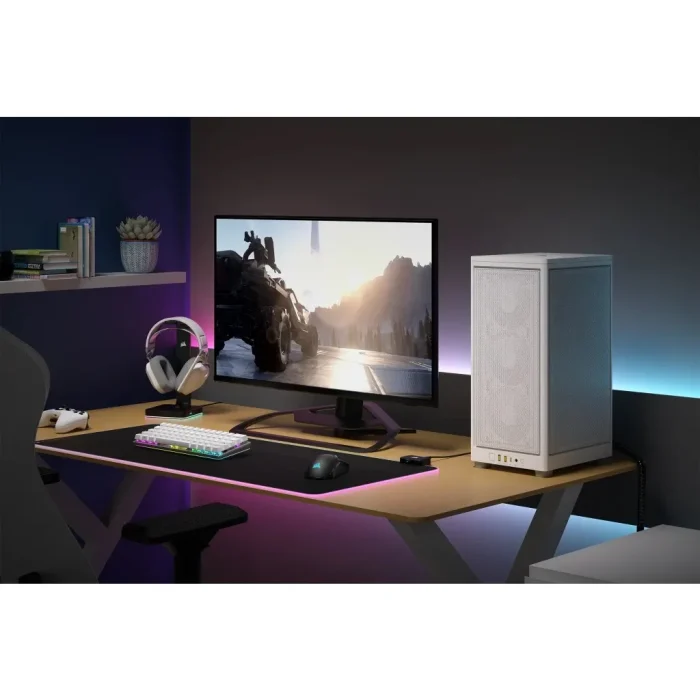 2000D AIRFLOW White Mini-ITX PC Case; 3x 2.5'' Drive Bays; Up to 360mm Radiator compatible - Corsair 2000D AIRFLOW, Small Form Factor (SFF), PC, White, Mini-ITX, 9 cm, 36.5 cm