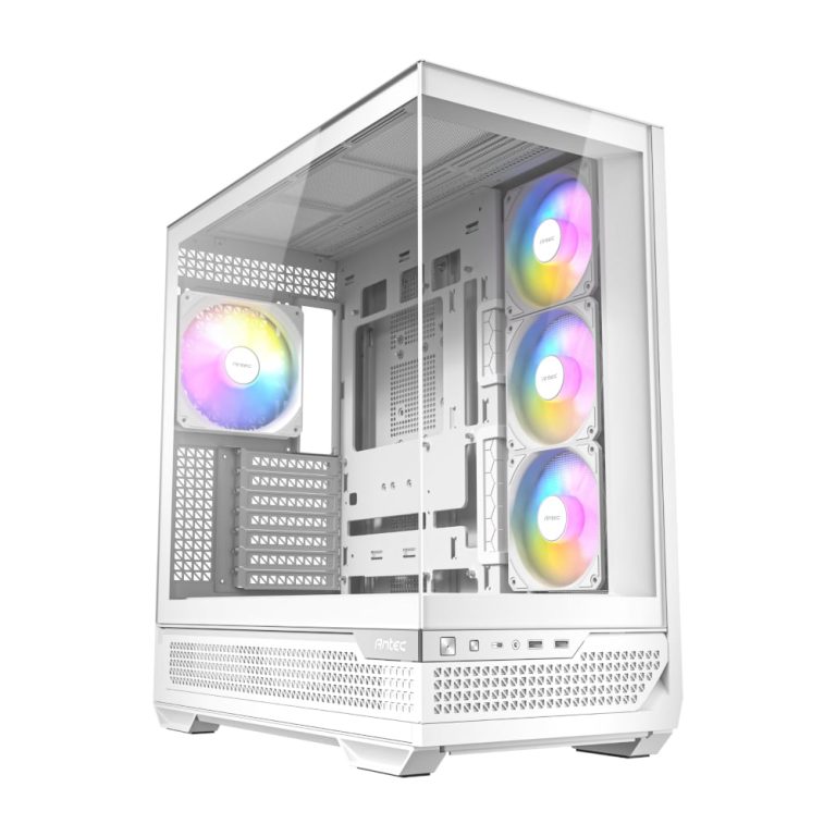 Antec C7 ARGB ATX Mid Tower Gaming Chassis – White White