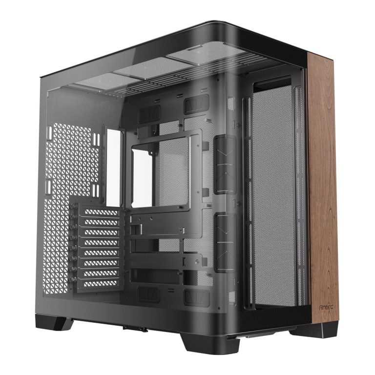 Antec C8 Curved Wood E-ATX | ATX | Micro-ATX | ITX Dual Chamber Gaming Chassis - Black Black