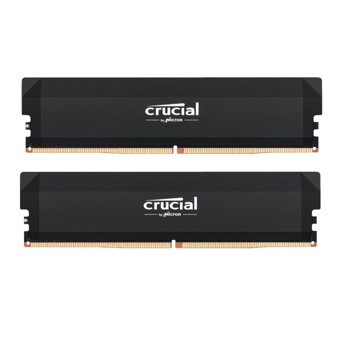 Crucial Pro DDR5 6000MHz 32GB Overclocking Memory Kit - Black Black