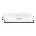 Crucial Pro DDR5 6000MHz 32GB Overclocking Memory Kit – White White