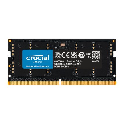 Crucial 64GB 5600MHz DDR5 SODIMM Notebook Memory Black