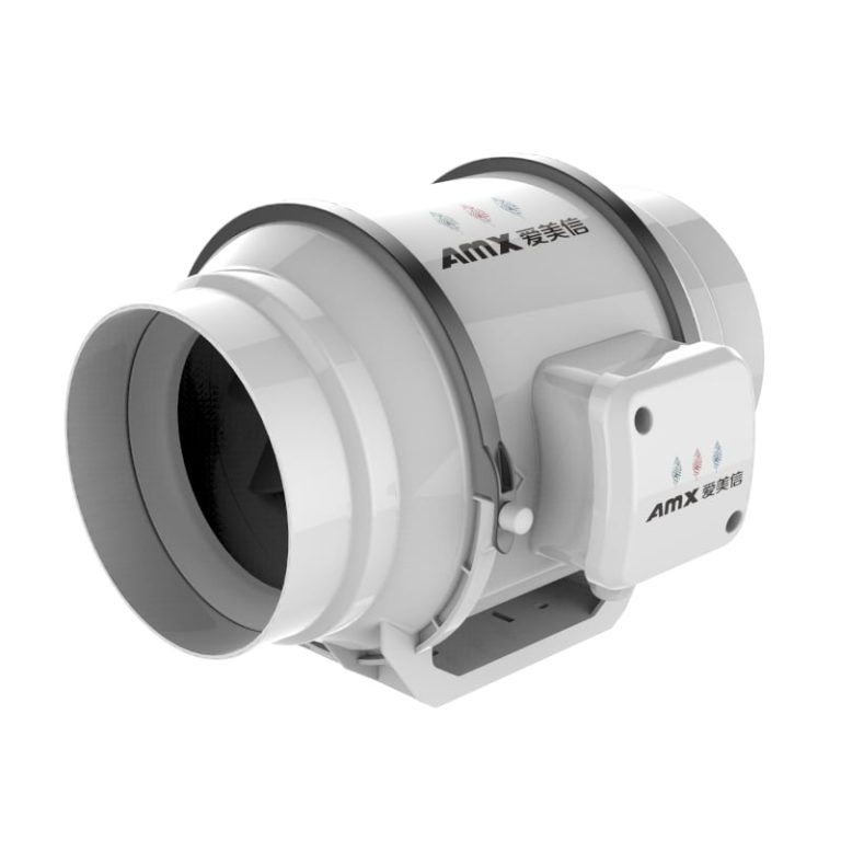 AMX 150mm Mixed Flow Industrial Inline Duct Fan White