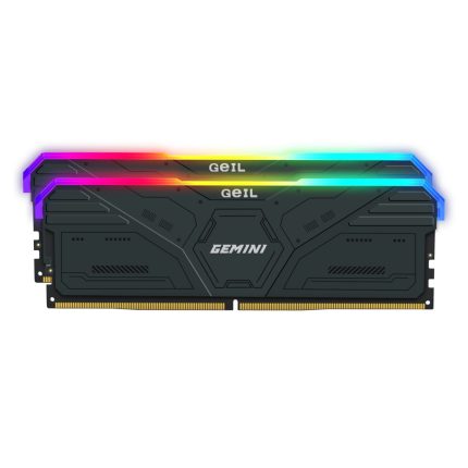 Geil Gemini RGB 64GB KIT(2X32GB) 6000MHz DDR5 Desktop Gaming Memory - Grey Grey