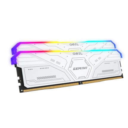 Geil Gemini RGB 64GB KIT(2X32GB) 6400MHz DDR5 Desktop Gaming Memory - White White
