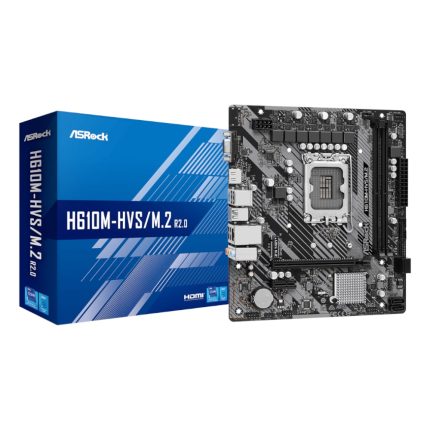 ASRock H610M-HVS/M.2 R2.0 Intel LGA 1700 m-ATX Motherboard Black
