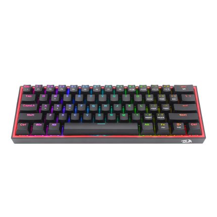 Redragon K617 FIZZ 60% Wired RGB Gaming Keyboard - Black -