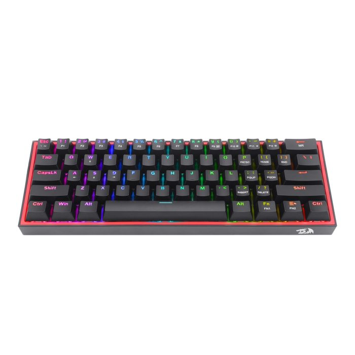 Redragon K617 FIZZ 60% Wired RGB Gaming Keyboard - Black -