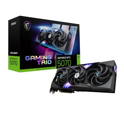 MSI GeForce RTX 5070 GAMING TRIO OC 12GB Graphics Card – Black Black