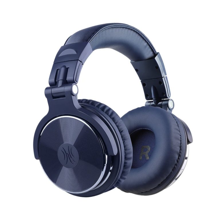 Oneodio Pro 10 Professional Wired Over Ear DJ and Studio Monitoring Headphones - Dark Blue Dark Blue
