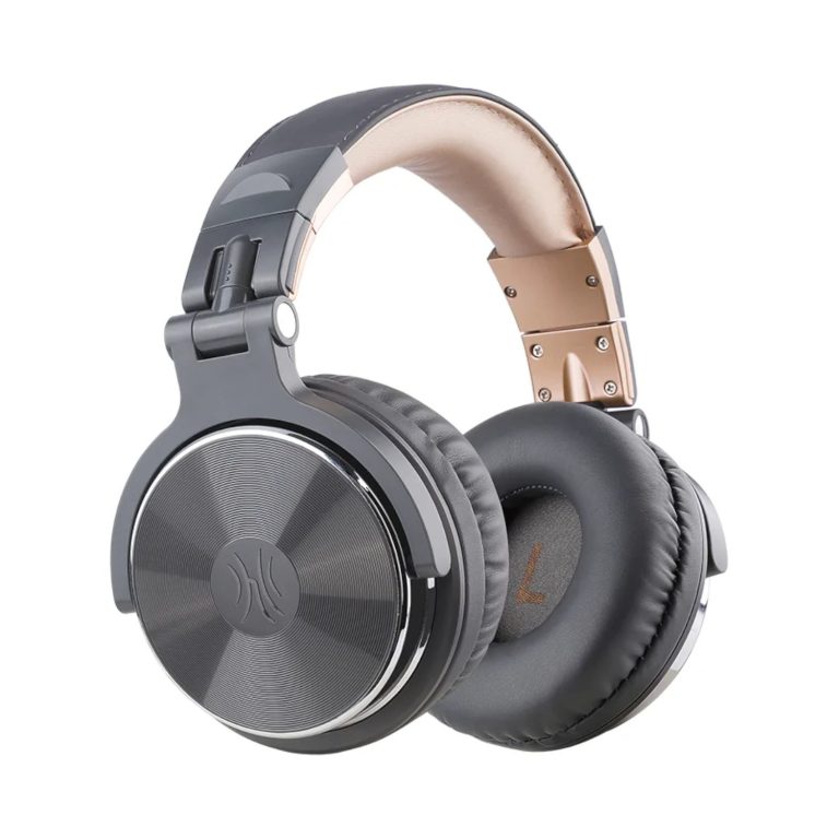 Oneodio Pro 10 Professional Wired Over Ear DJ and Studio Monitoring Headphones - Grey/Gold Grey/Gold
