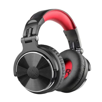 Oneodio Pro 10 Professional Wired Over Ear DJ and Studio Monitoring Headphones - Red/Black Black/Red