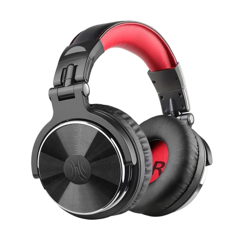Oneodio Pro 10 Professional Wired Over Ear DJ and Studio Monitoring Headphones - Red/Black Black/Red