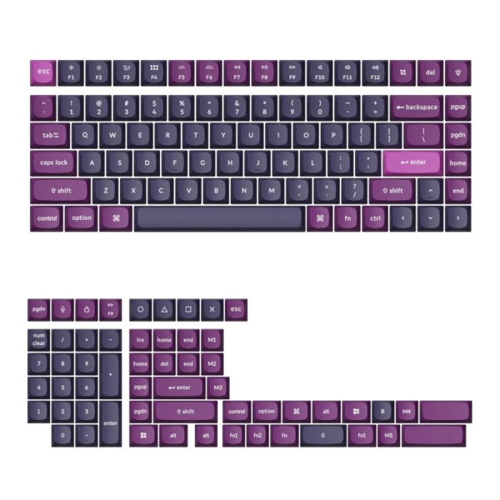 Keychron Double Shot OSA PBT Keycap Full Keycap Set - Purple -