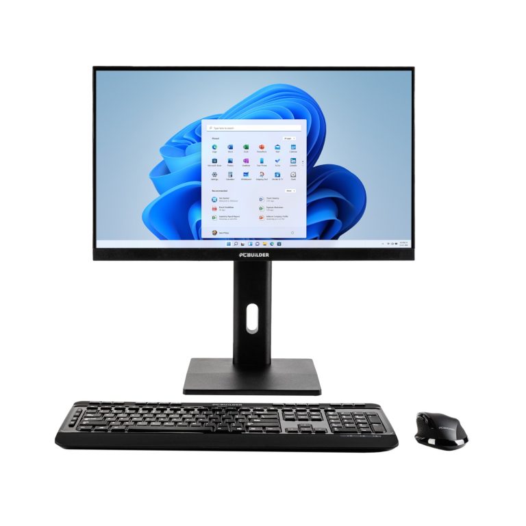 PCBuilder FUSION 24" Intel i3-14100 Windows 11 AiO Desktop PC -