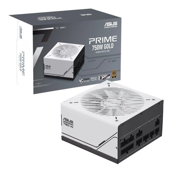 ASUS Prime AP-750G 750W 80+ Gold Fully Modular ATX3.1 Power Supply White
